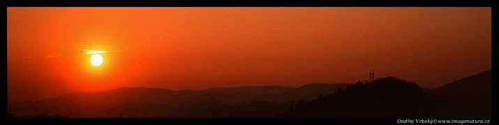 Západ slunce - panorama