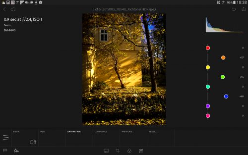 Adobe Lightroom mobile pro tablety Android